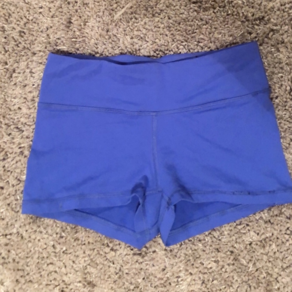 Blue American Apparel stretch shorts